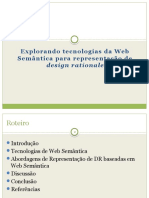 Explorando tecnologias da Web  Semântica para representação de  Design Rationale