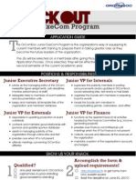 Junior ExeCom Program 2010 Application Guide