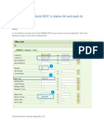 How-To Process IDOC Stuck in Status 64 and To-53 Status