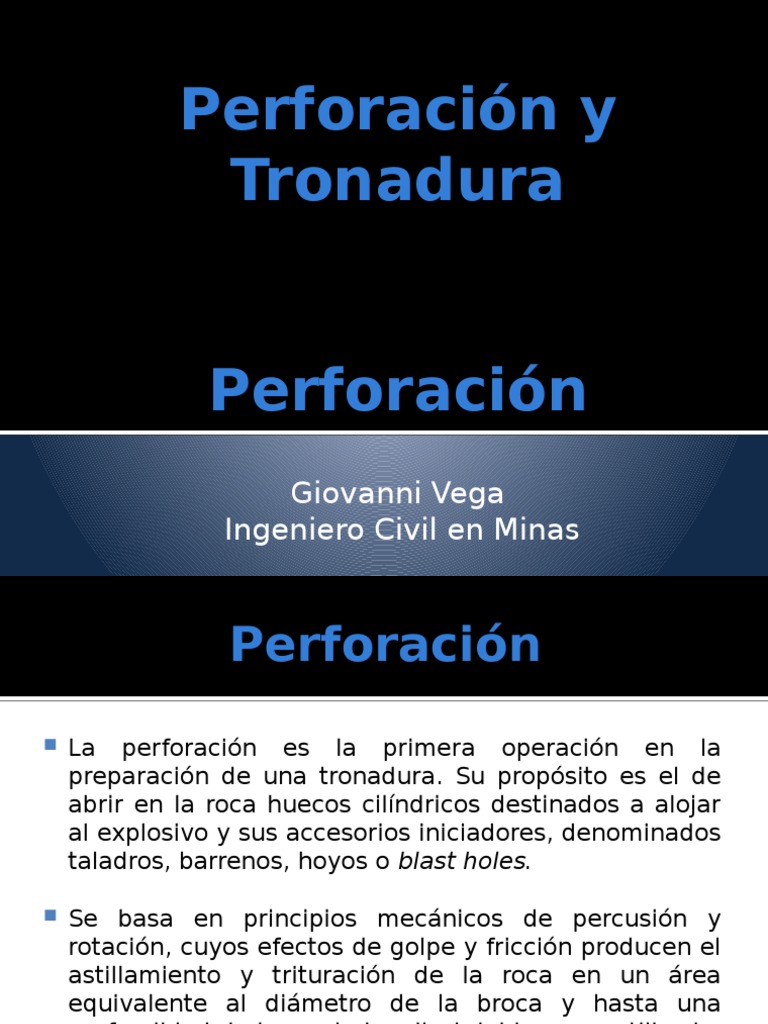 3.1 Perforacion | PDF | Perforar | Minería