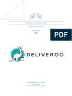Deliveroo Final Assignment