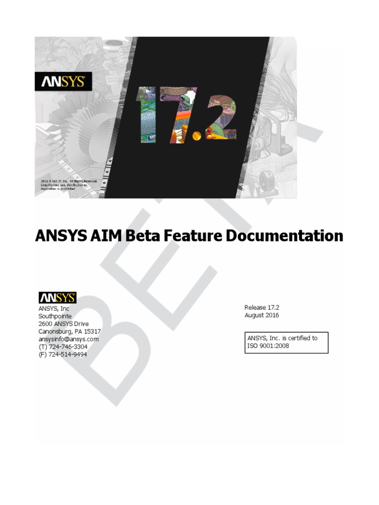 ANSYS AIM Beta Feature Documentation | PDF | Viscoelasticity | Shear Stress