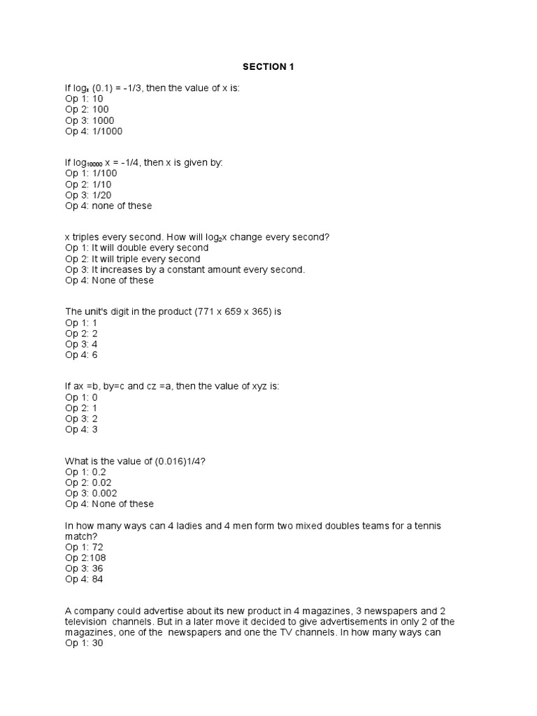 AMCAT Test Paper 2 Ques PDF Queue (Abstract Data Type) Areas Of