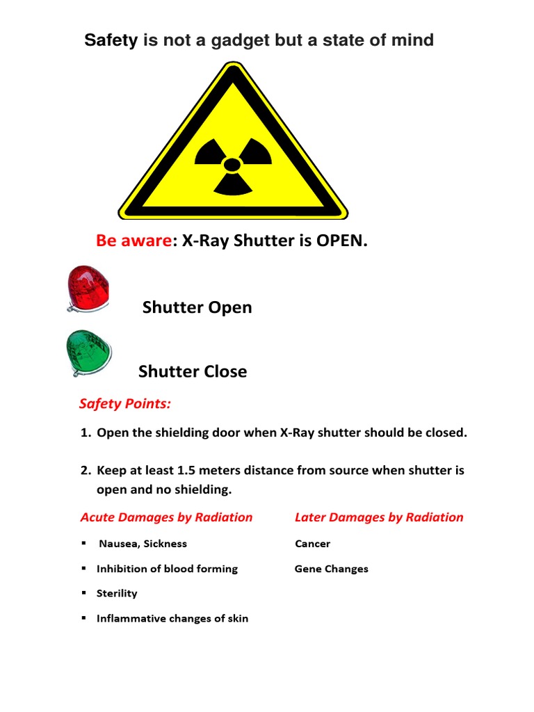 Radiation Safety Poster PDF
