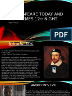 Shakespeare Today and His Themes 12th Night