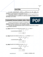 Parametrizaciones Comunes en Matematica PDF