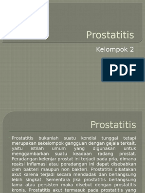 Prostatitis folyamat