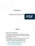 Exercise 1: Collaborative History Writing