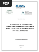 o Processo de Trabalho Nos