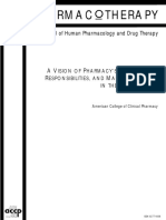 ACCP White Paper - Pharmacy's Future Roles, Responsibilities, and Manpower Needs