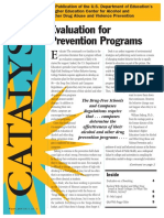 Evaluation for Prevention Programs