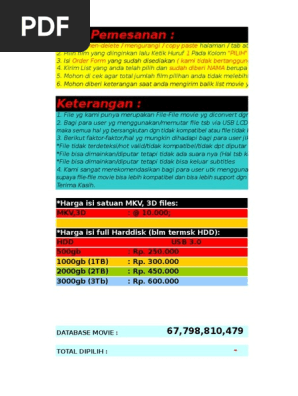 List Vertex Movie 2016 Update Agustus Pdf