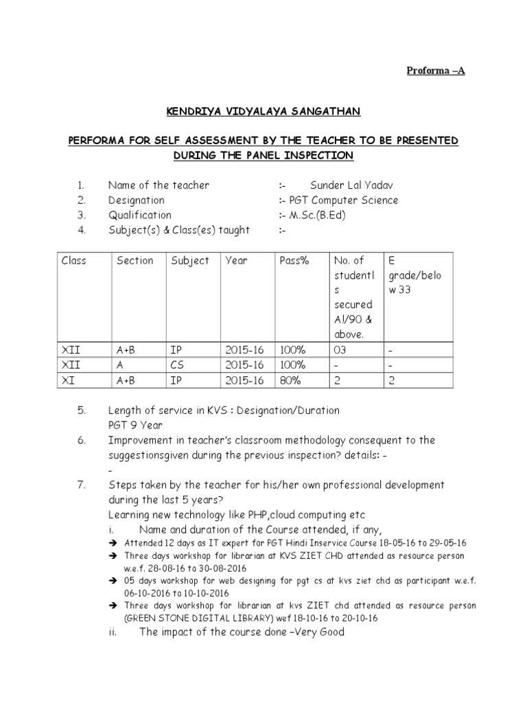 Proforma | PDF