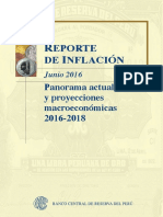 Reporte de Inflacion Junio 2016 1