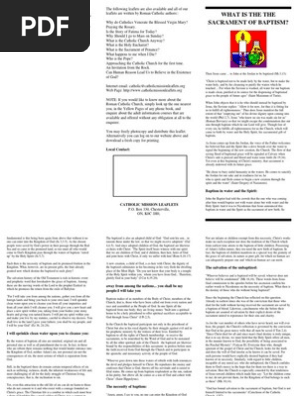 Baptism Leaflet