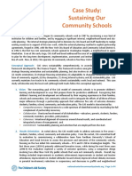 Case Study: Sustaining Our Community Schools: Conceptual Approach