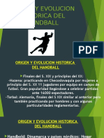 Origen y Evolucion Historica Del Handball