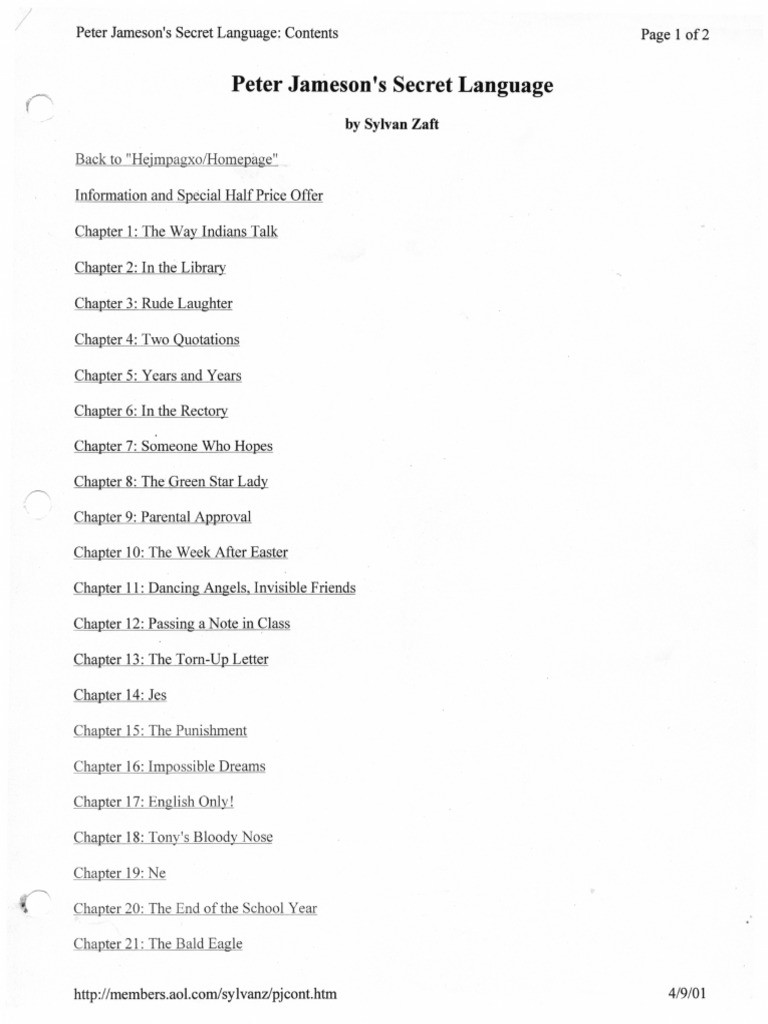 Jamensons secret lang pdf