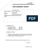 Format Daftar Riwayat Hidup