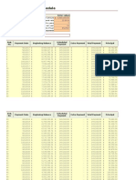 Loan amortization table 