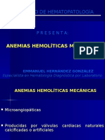 ANEMIAS HEMOLITICAS MECANICAS