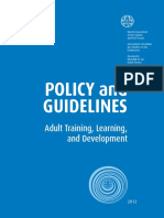 Policy and Guidelines Adult Training Learning and Development PDF