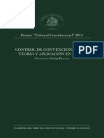 Premio Tribunal Constitucional. 2015. Control de Convencionalidad. Teoria y Aplicacion en Chile. Constanza Nuñez Donald.