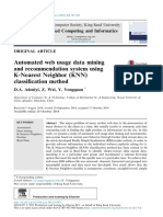 Automatic Web Usage Data Mining and Recommendation System Using Knn