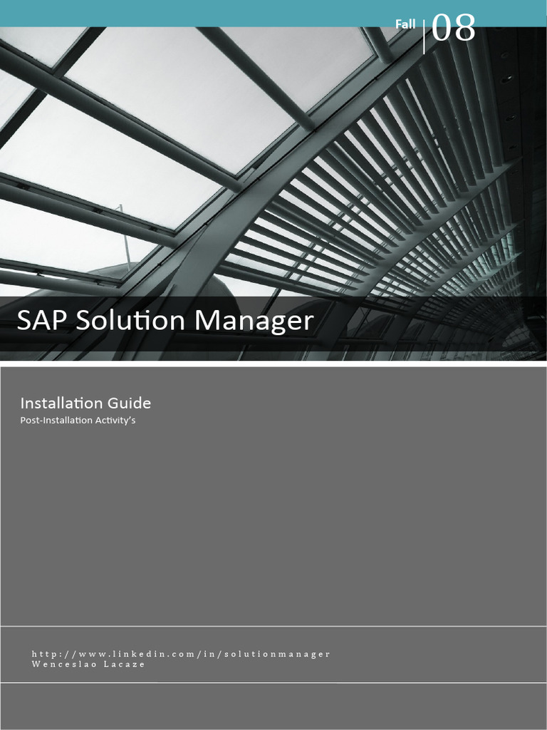 SAP Solution Manager 7.2 Install Guide | PDF | Login | Computer Science