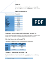 Properties of Inconlel 718