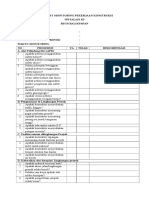 Checklist Monitoring Pekerjaan Konstruksi