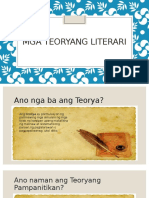 Mga Teoryang Literari