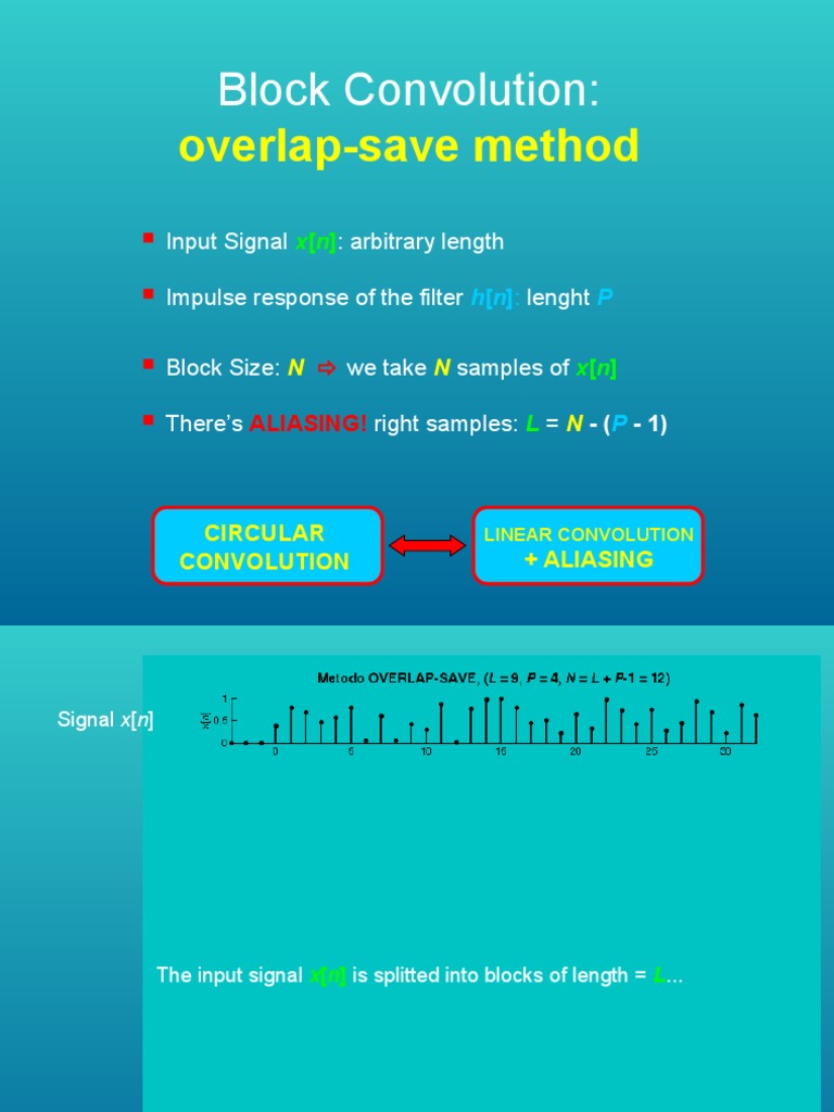Overlap-Save Method: Block Convolution | PDF | Telecommunications ...