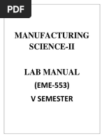 MS-II Lab Manual