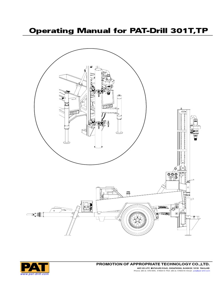 Operating Manual PATDrill 301T 301TP PDF Drilling Rig Valve
