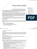 Failure Modes and Effects Analysis (FMEA)