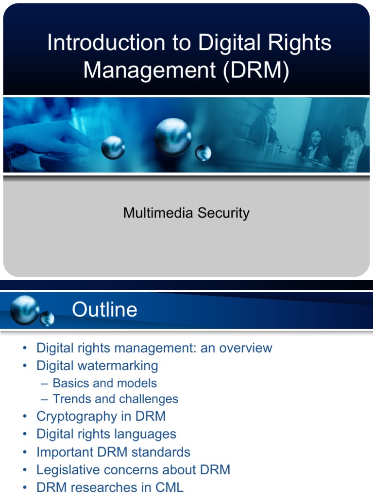 Lecture2 - Introduction To Digital Rights Management (DRM) | PDF ...