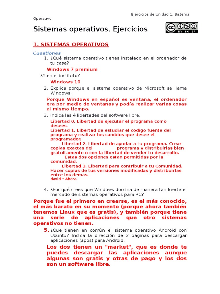 Ejercicios Sistemas Operativos | PDF | Archivo de computadora ...