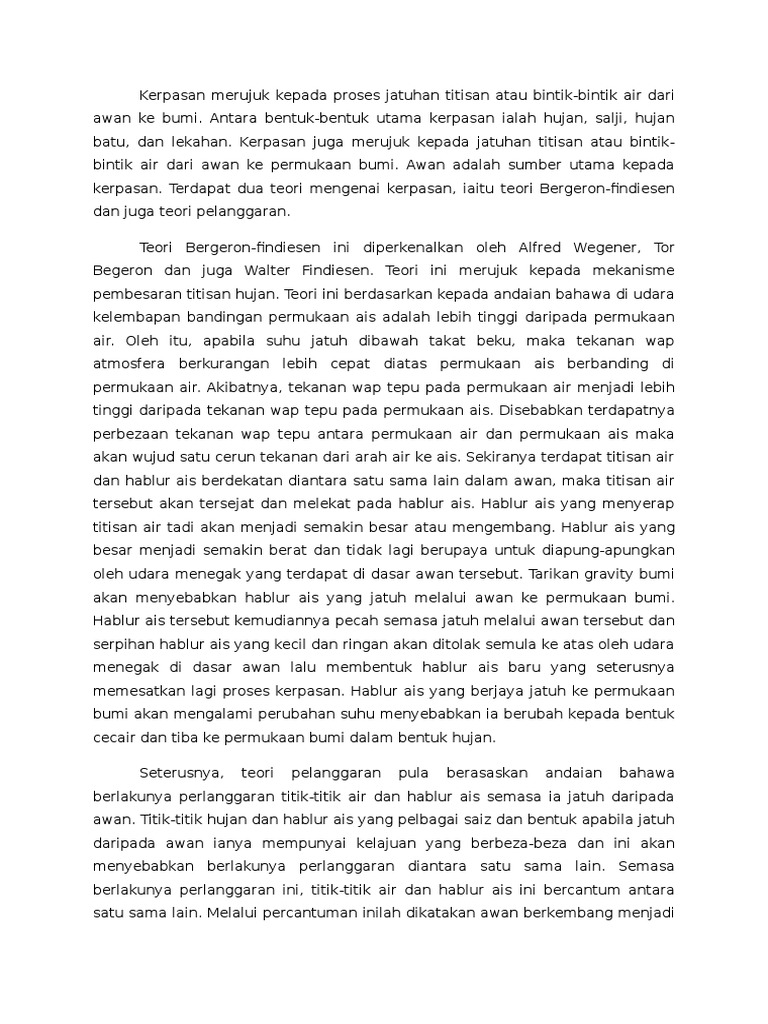 Proses Pembentukan Kerpasan Hujan | PDF