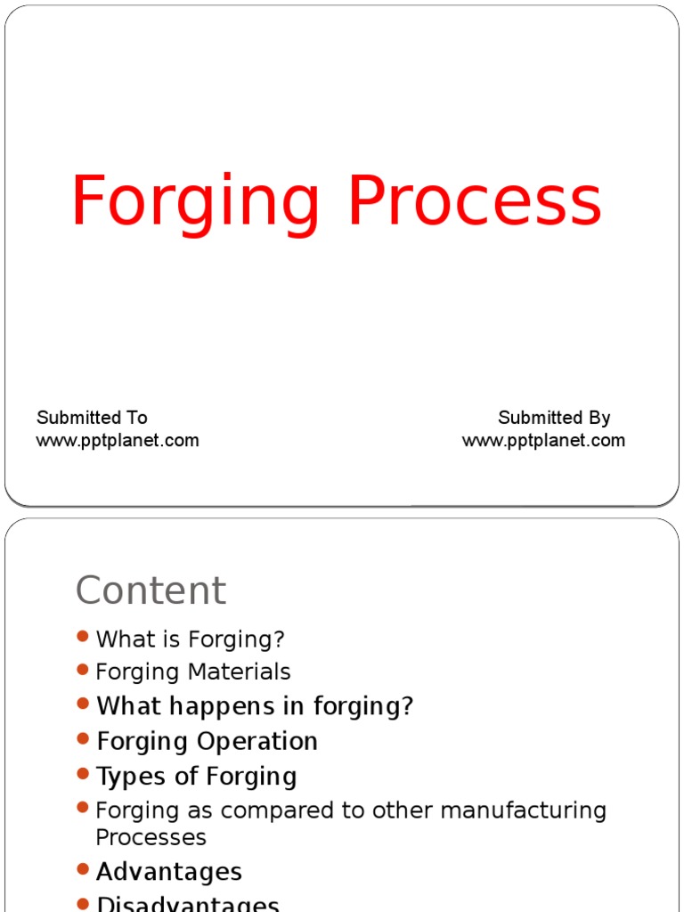 Overview of the Forging Process | PDF