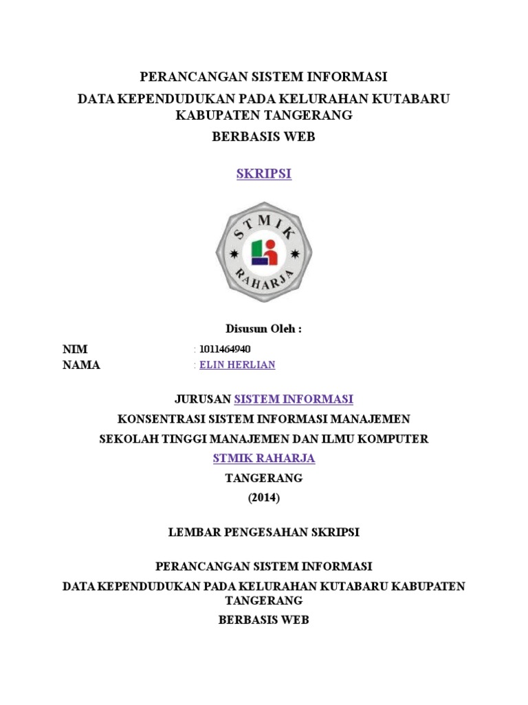 Skripsi Sistem Informasi Manajemen Ide Judul Skripsi Universitas