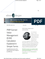 PMP Earned Value Questions Expla PDF