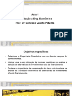 Aula 1 - Introdução A Eng. Econômica