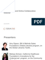 Philanthropy and Online Collaboration Webinar 6.23.10