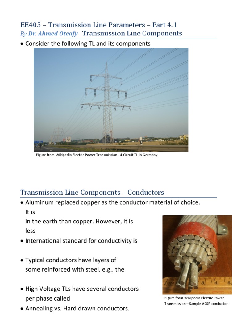 Transmission Line Components Overview | PDF