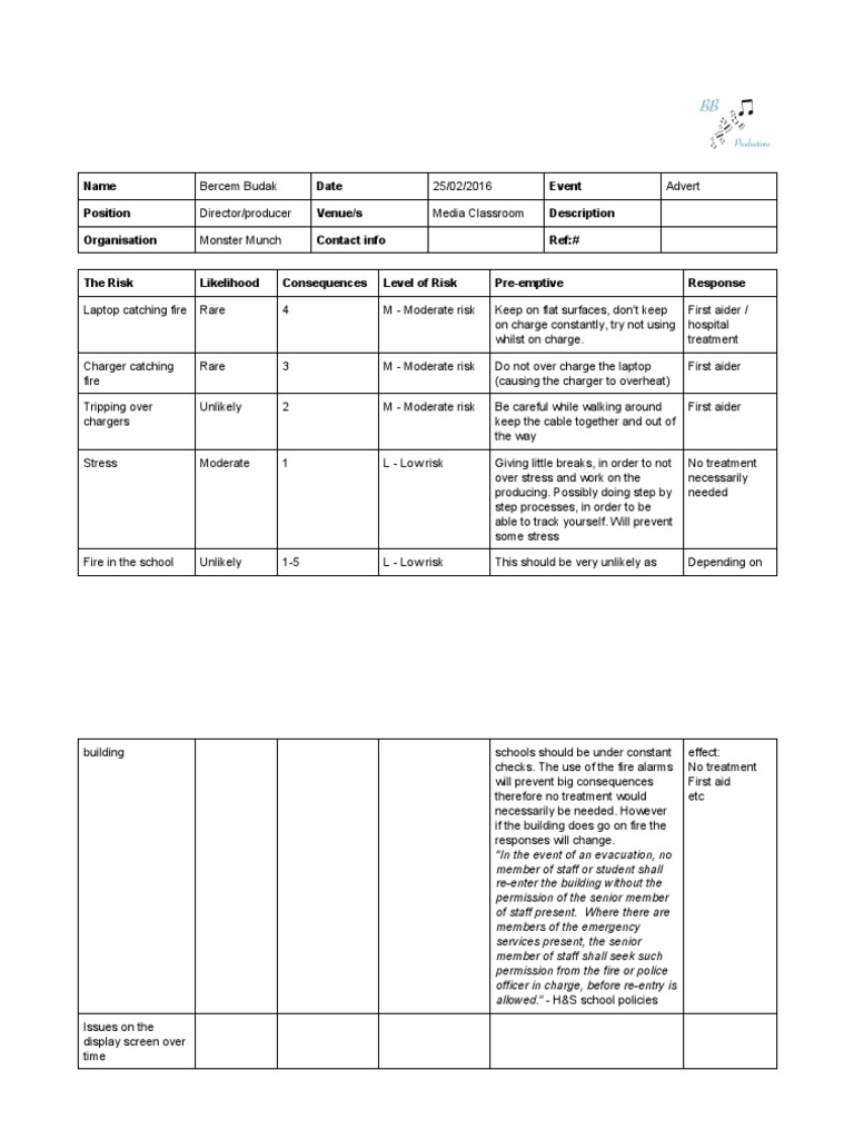 Riskassessment | PDF