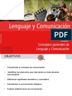 Clase 2 Conceptos Generales de Lenguaje y Comunicación
