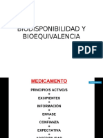 Biodisponibilidad y Bioequivalencia