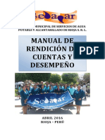 SEDAPAR SRL Manual de Rendicion de Cuentas y Desempeño 2016