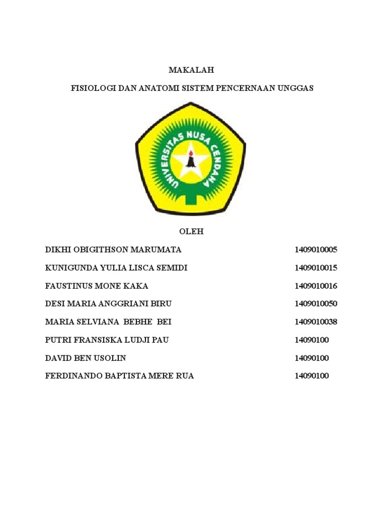 Sistem Pencernaan Unggas | PDF